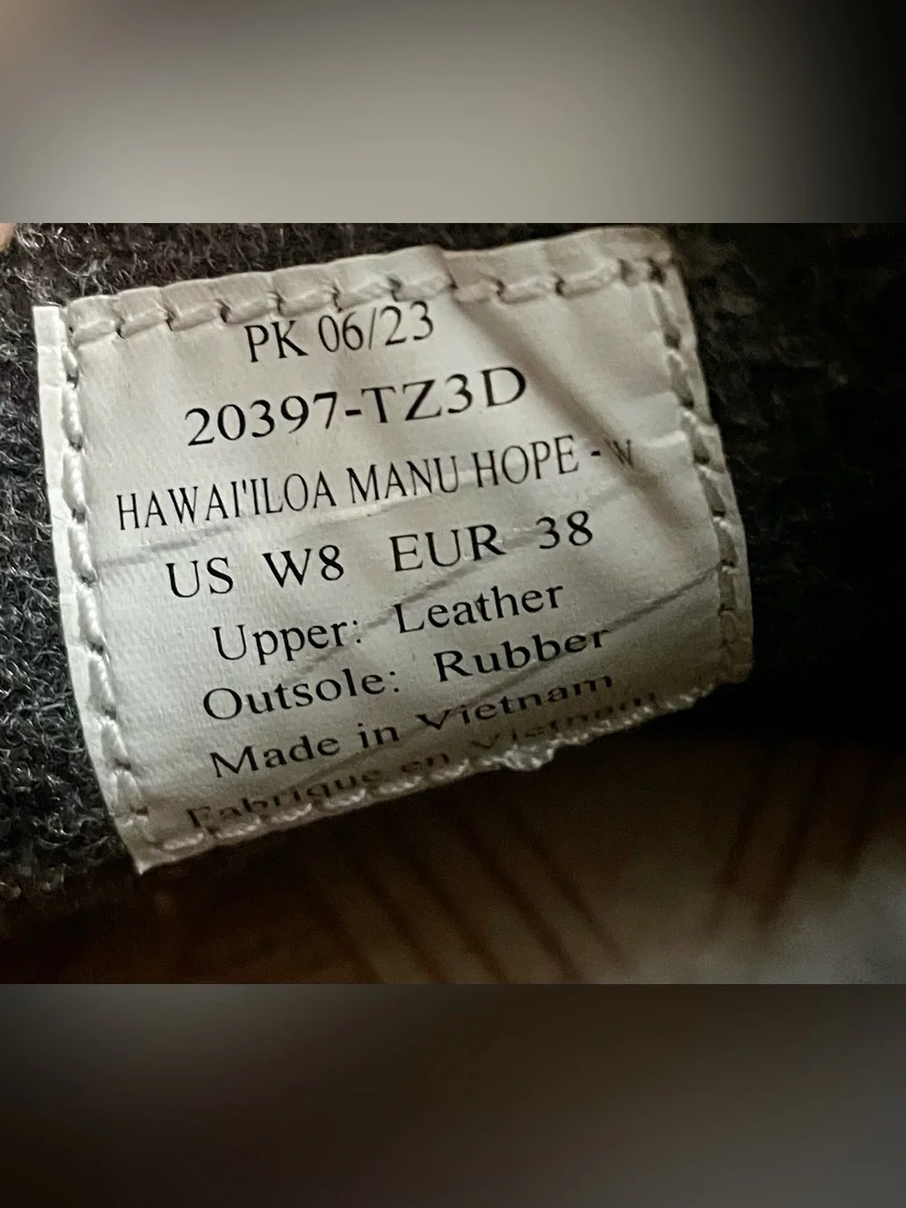 Olukai Hawai'iloa Shoes Women’s US 8 Leather Manu Hope Gray Chelsea Boot Cushion - Picture 7 of 11